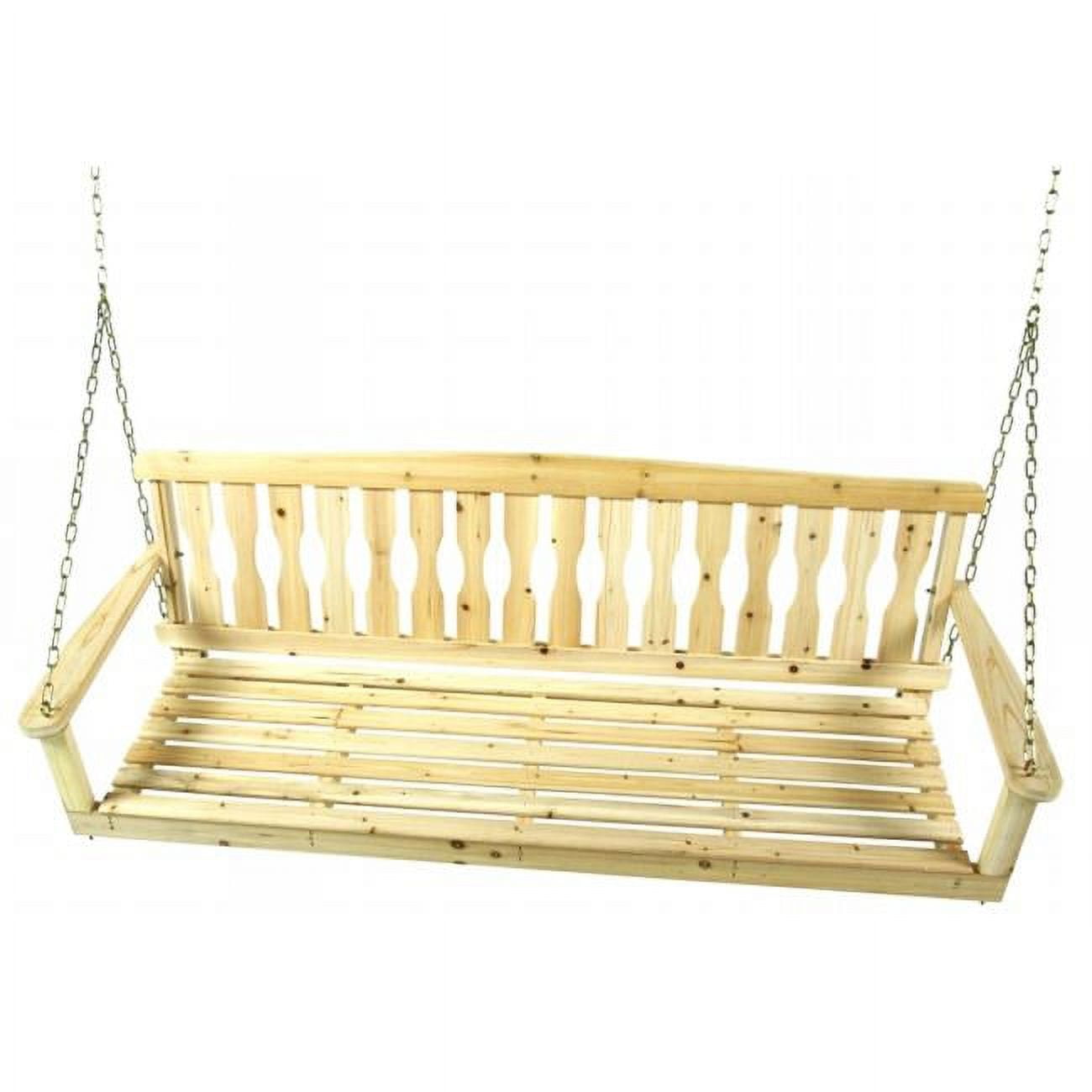 60 in. W X 22 in. D X 17.5 in. H Cypress Porch Swing Walmart