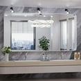 thumbnail image 1 of 60 in. W x 36 in. H Tempered Glass Rounded Rectangle Framed Wall-Mounted Bathroom Vanity Mirror in Silver, 1 of 1