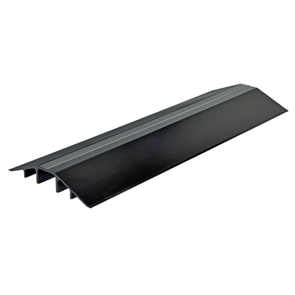 60 in. XHCR Series Extruded Aluminum Hose & Cable Crossover - Black