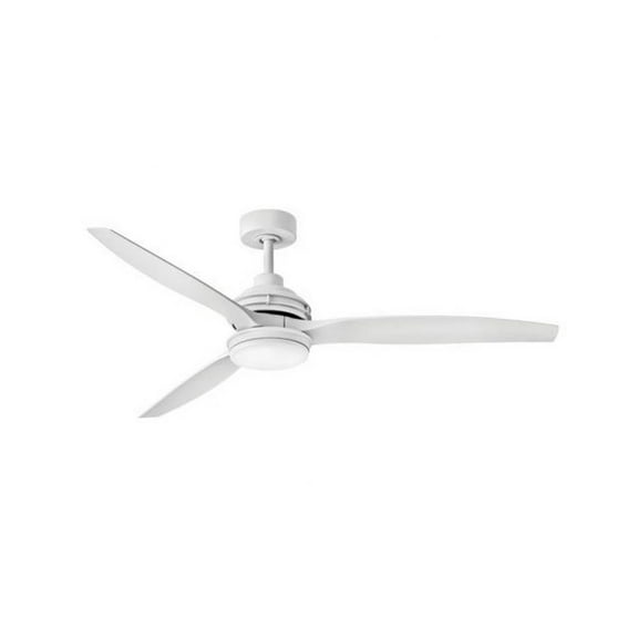 60 inch 3-Blade Ceiling Fan with Light Kit-Matte White Finish Bailey Street Home 81-Bel-4243697