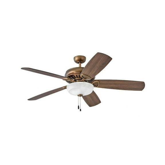 60 inch 5 Blade Ceiling Fan with Light Kit-Antique Copper Finish Bailey Street Home 81-Bel-4771830