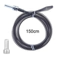 thumbnail image 1 of 60 inch Drain Snake, Spring Drain Clog Remover with Electric Drill Connector, Durable Metal Hair Snake Tool Drain Opener for Sewer Kitchen Sink Bathroom Clogged Unblocker,1 Pcs, 1 of 9