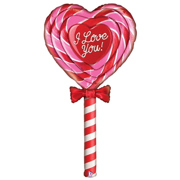 60 inch Mighty Special Delivery Love Lollipop Foil Mylar Balloon - Party Supplies Decorations