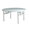 thumbnail image 1 of 60 inch Round Resin Light Gray Multi Purpose Table, 1 of 4