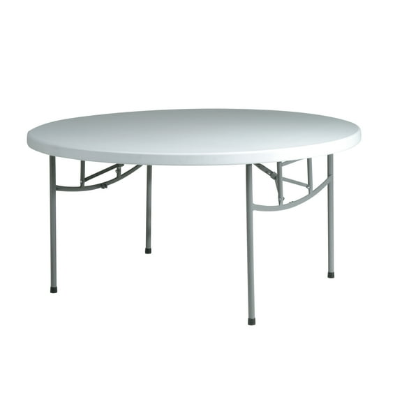 60 inch Round Resin Light Gray Multi Purpose Table