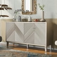 thumbnail image 1 of 60 inches Sideboard Buffet Cabinet with 4 Door, Credenza Entryway Cabinet with Storage and Adjustable Shelves,Console Table for Living Room, Dinning Room, 1 of 9