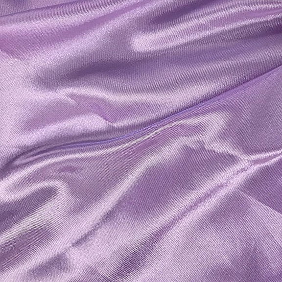 60" inches Wide - by The Yard - Charmeuse Bridal Satin Fabric for Wedding, Apparel, Crafts, Decor, Costumes (Lavender, 20 Yards)