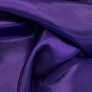 AK TRADING 60" inches Wide - by The Yard - Charmeuse Bridal Satin Fabric for Wedding, Apparel, Crafts, Decor, Costumes (Purple, 20 Yards)