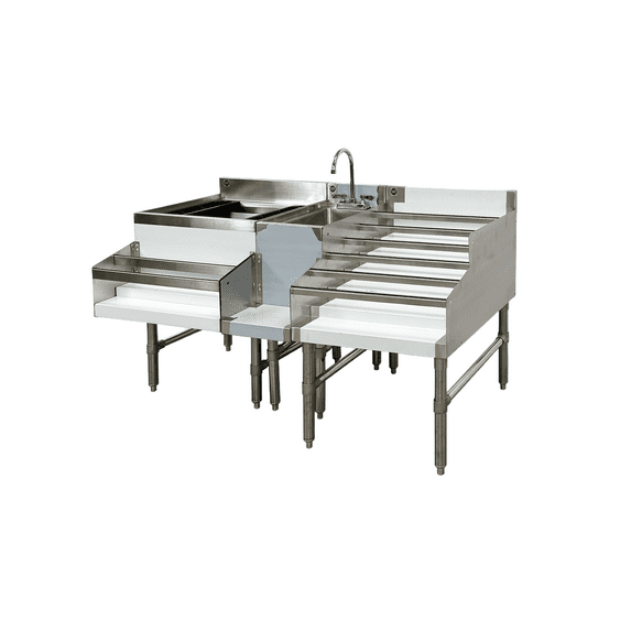 60 ins Stainless Steel Combination Cocktail Station BS241224