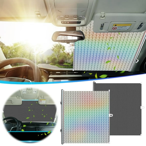 up to 60% off karymi No-hole Balcony Suction Cup Sunshade Bedroom Heat Insulation Retractable Roller Blinds Home Office Retractable Sunscreen Car Sun Shade Room Decor