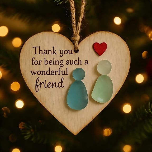 up to 60% off karymi Wooden Friendship Christmas Hanging Plaque 2.76in with Heartwarming Message for Holiday Gift Exchange and Multiple Scene Decoration Display Mens Christmas Gifts
