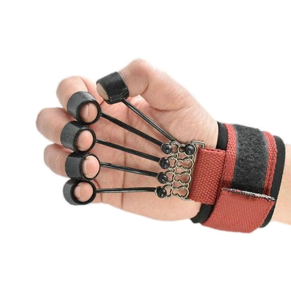 60 lbs Finger Strength Exerciser with Wrist Strap, Adjustable Hand Exercise Tool for Finger Stretching and Daily Training