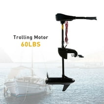 60 lbs Thrust 28 in Shaft Electric Transom Mounted Trolling Motor Fishing Boats Freshwater