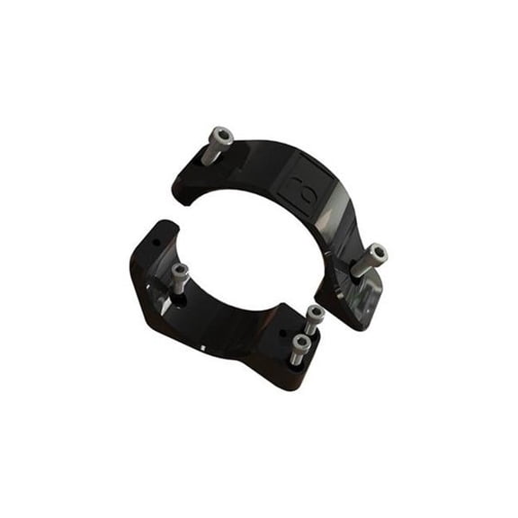 60 mm 2 Piece Fuel Pump Clamp, Black with Logo
