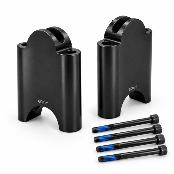 60 mm Aerobar Bracket Riser Kit for 31.8mm Road Triathlon Time Trial Bikes
