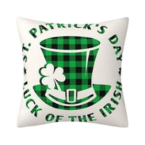 Up to 60% off! Anckoeil Four Leaf Throw Pillow Covers Ireland Holiday Indoor Outdoor Decorations Pillow Case St Patrick’s Day Shamrocks Pillowcase Cushion Cases For