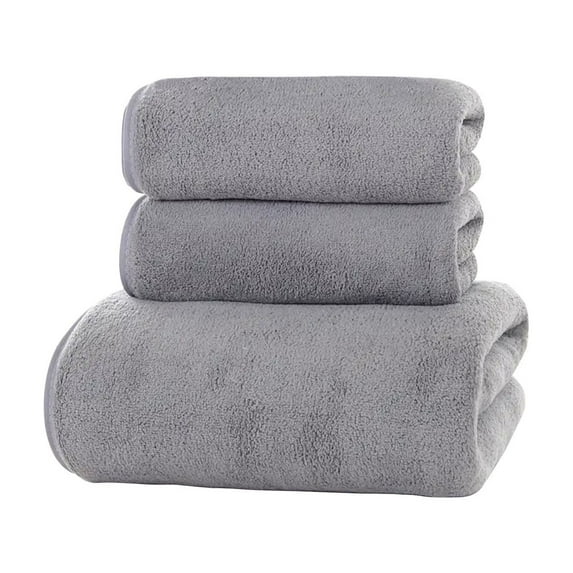 Anckoeil Soft Linen Premium 3 Pc Towel Set 1 Bath Towel 1 Hand Towel 1 Washcloth Cotton Towels For Bathroom Towel Set For Adults-Highly Absorbent and Towel Set
