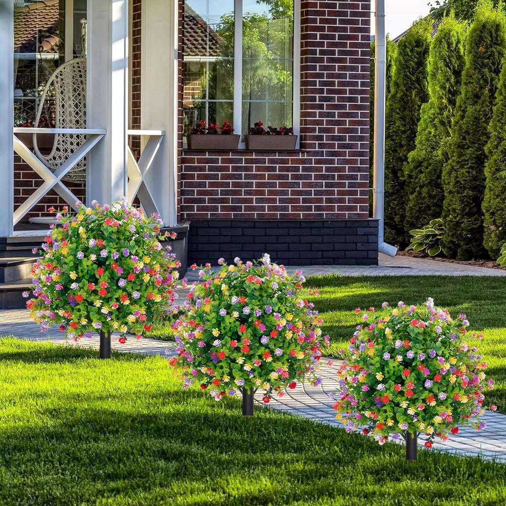 Up to 60% off! GlobalVista 2 Pack Artificial Boxwood Topiary Ball Trees ...