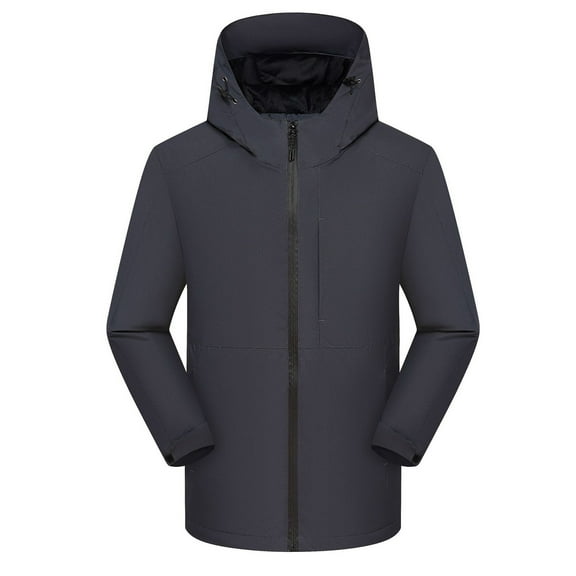 Up to 60% off!Winter Warm Windproof Jackets for Womens Plus Size Men And Women Men And Women Sprint Coat Plush Thickened Outdoor Ski Suit Hooded Warm Coat