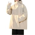 thumbnail image 1 of Up to 60% off!Winter Warm Windproof Jackets for Womens Plus Size Sprinting Suit Men's And Women's Couple Style Jacket Coat Detachable Hatwater Proofing Windproof Outdoor Sprinting Suit, 1 of 5