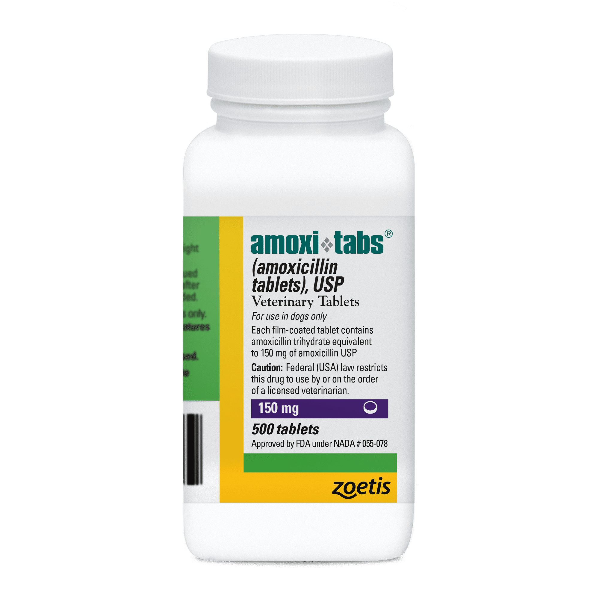 Amoxi-Tabs (Amoxicillin Tablets) for Dogs & Cats, 150 mg, Antibiotic Treatment