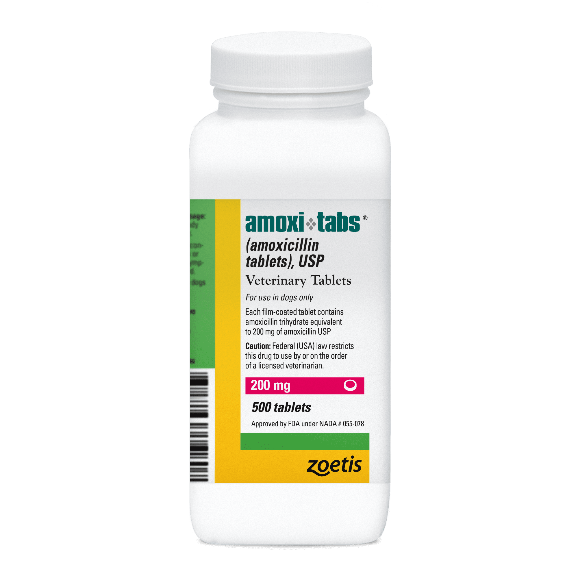Amoxi-Tabs (Amoxicillin Tablets) for Dogs & Cats, 200 mg, Antibiotic Treatment