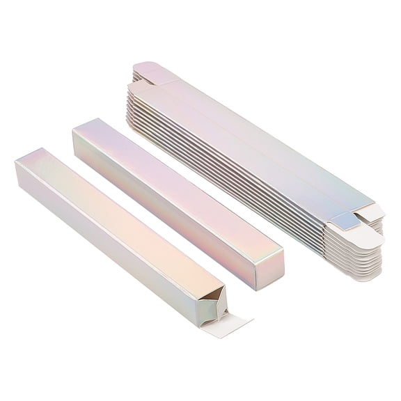 60 pc Rectangle Paper Boxes for Eye Line Pencils Packaging Colorful 14.5x1.7x1.7cm