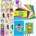 thumbnail image 1 of 60 pc Variety Pack of Make A Sticker Sheets With 6x9" Background Construction Paper Pad - Great for Easter Basket or Kids Stocking Stuffers, Stickers for Kids, 1 of 4