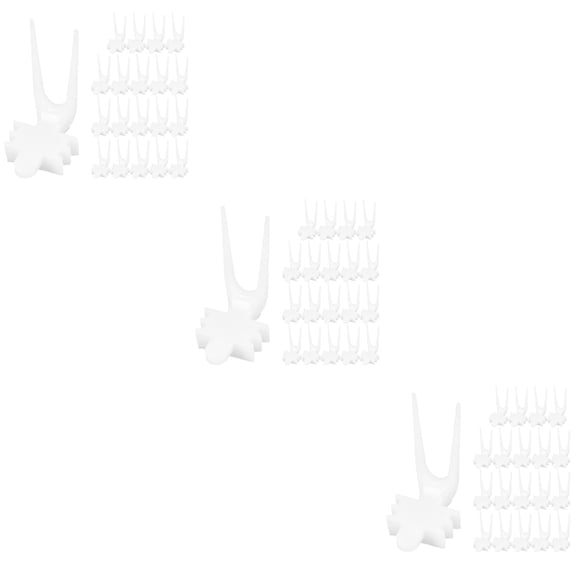 60 pcs  Bird Cage Food Holder Bird Cage Fork Parrot Fruit Vegetable Fork Cage Feeder Forks