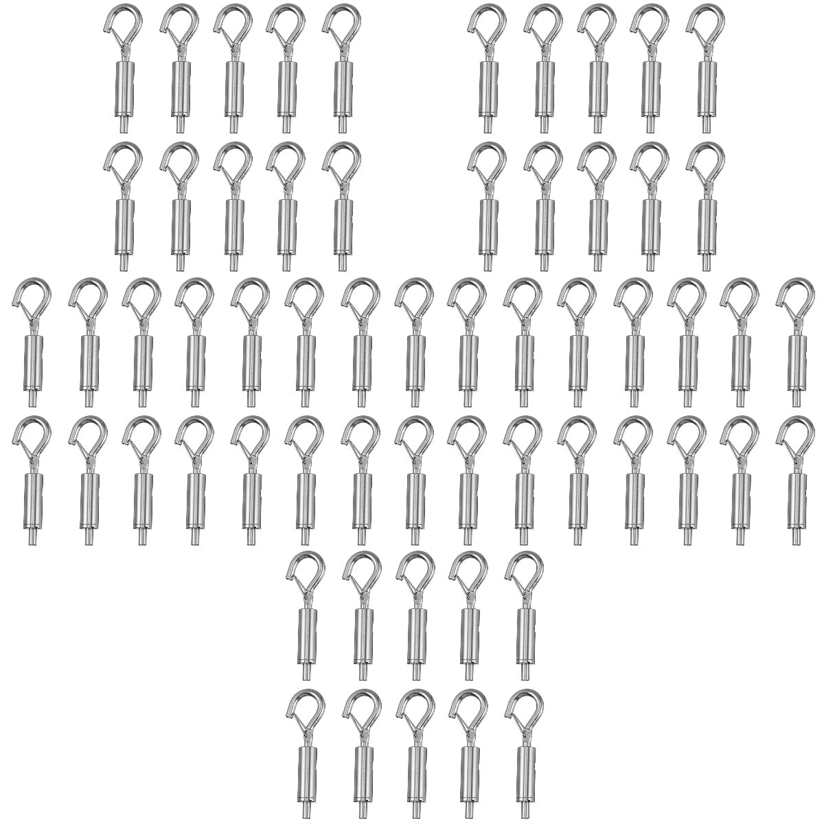 60 pcs Durable Cable Guide Hooks Eye Turnbuckle Tension Stainless Steel ...