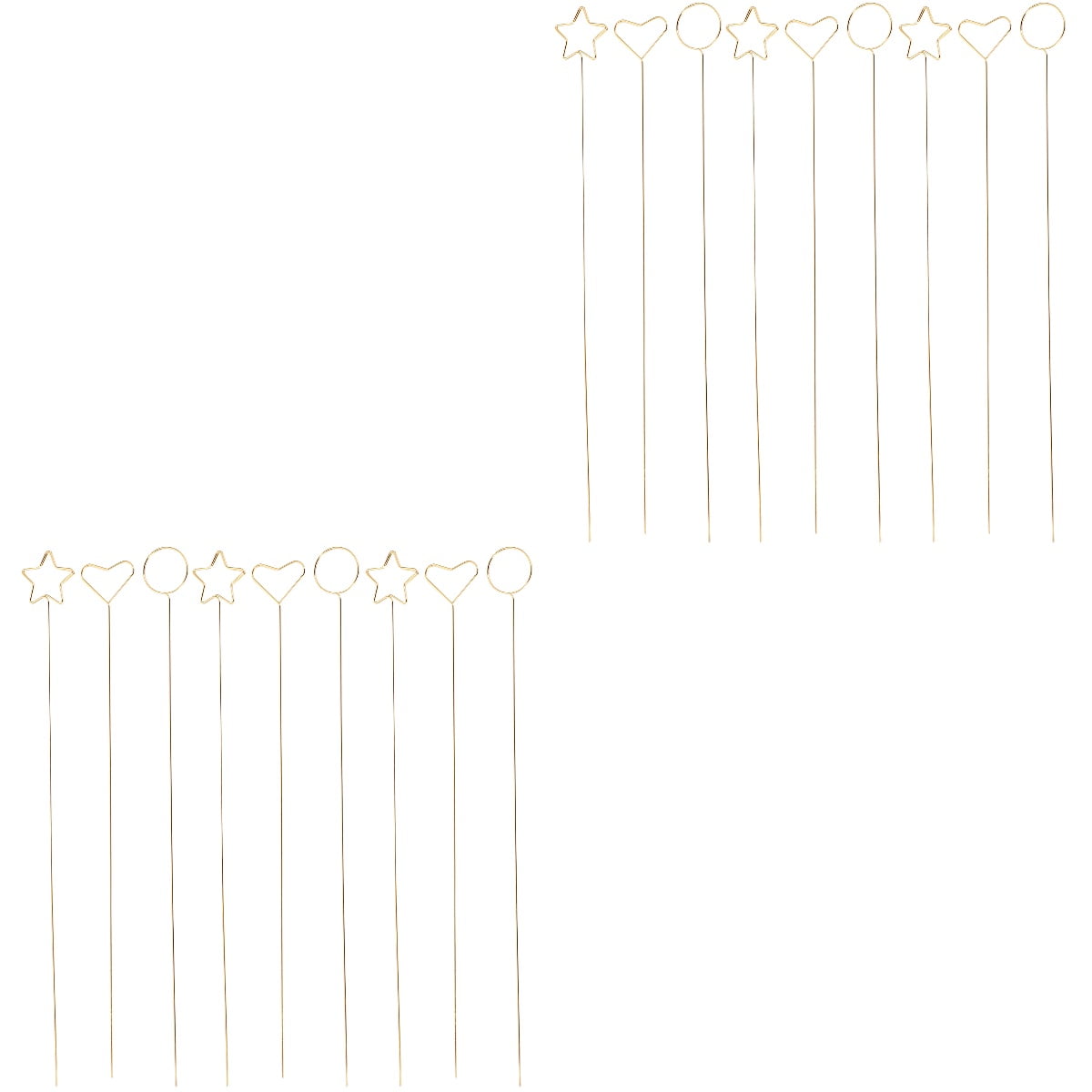 60 Pieces Floral Picks with Wedding Flower Card Holders and Photo Picture Holders for Event and Party Decorations