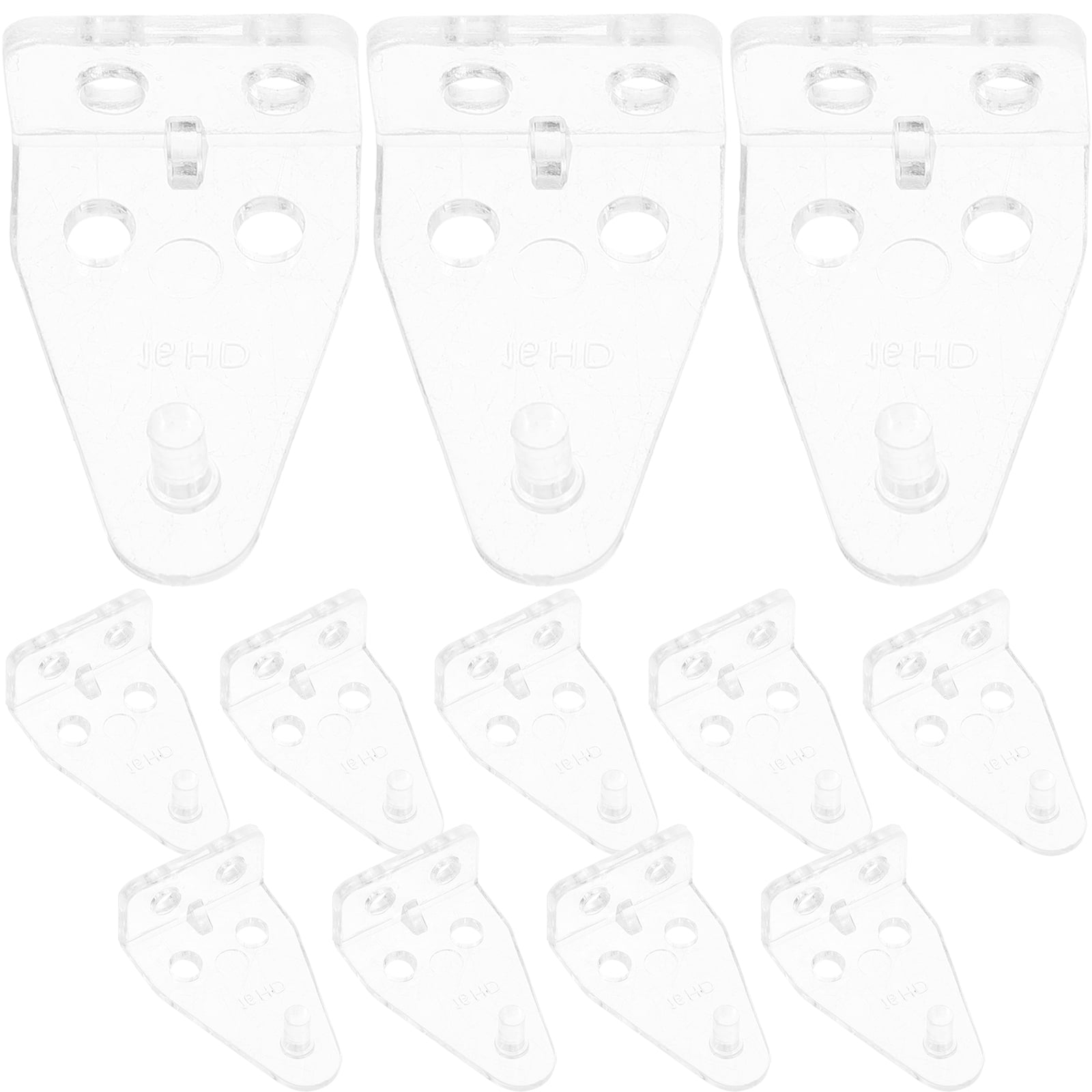 60 pcs Hold Down Brackets Blinds Bottom Rail Holder Clips Clear Plastic Blinds Brackets