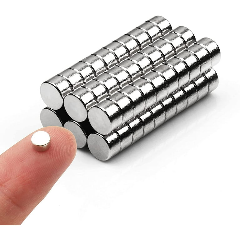 100pcs Small Magnets,Round for Refrigerator , Cylinder, Fridge , Office ,  Whiteboard , Durable Little Miniature Tiny Mini for Crafts