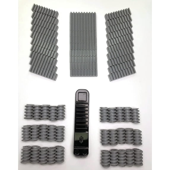 Worm Screw Rack 60 pcs Technic Light Grey Worm and Rack Gear Set Screw Track Kit Part ...