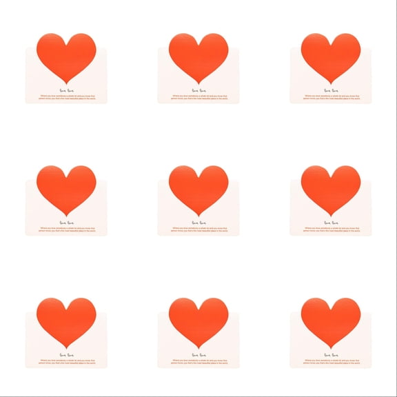 60 pcs Valentine Heart Greeting Cards Set - Foldable Color Love Note Cards for Anniversary Wedding Birthday Christmas Party Essentials & Sincere Emotional Expressions