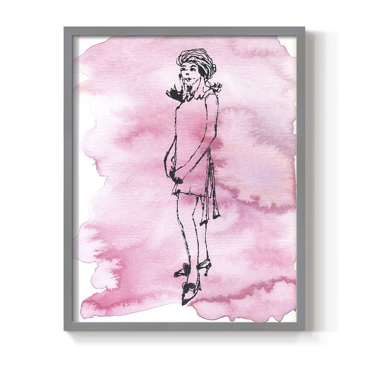 60's Fab II in Paper Solid Wood 16 x 20 Framed Print