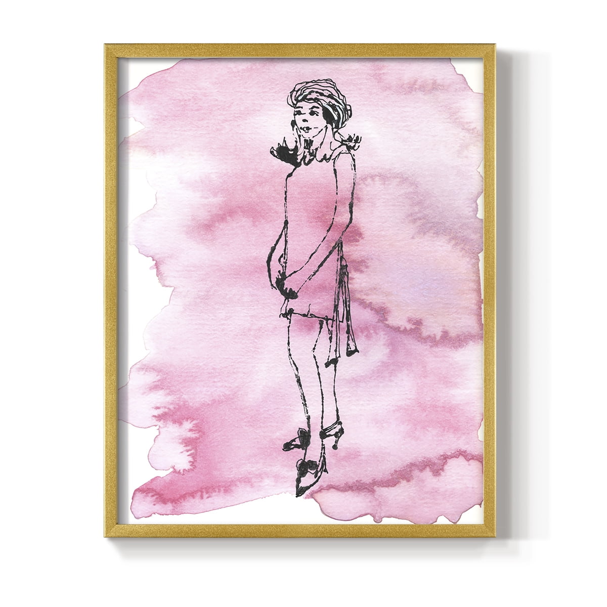 60's Fab II in Paper Solid Wood 16 x 20 Framed Print