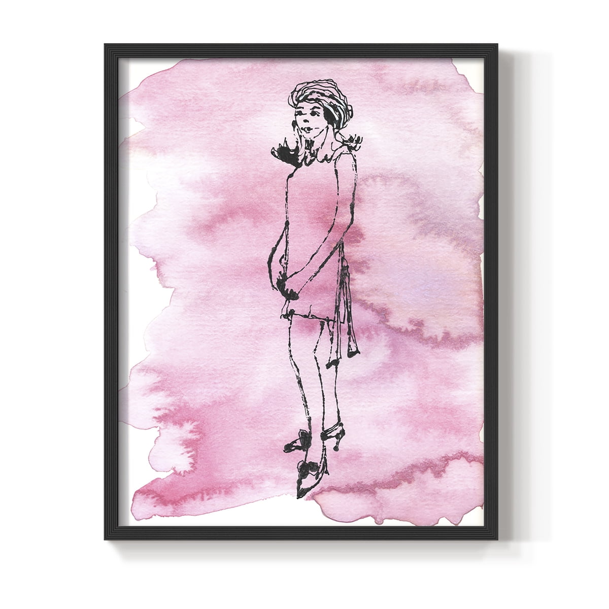 60's Fab II in Paper Solid Wood 8 x 10 Framed Print