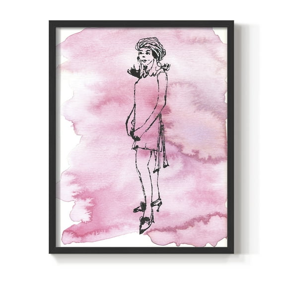 60's Fab II in Paper Solid Wood 8 x 10 Framed Print