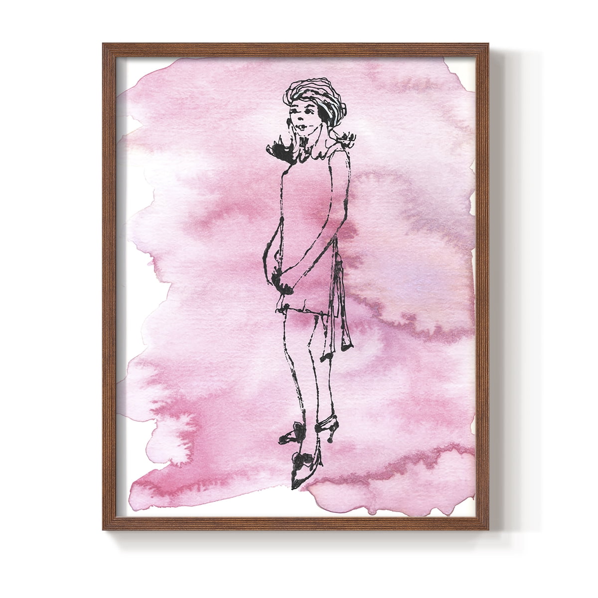 60's Fab II in Paper Solid Wood 8 x 10 Framed Print