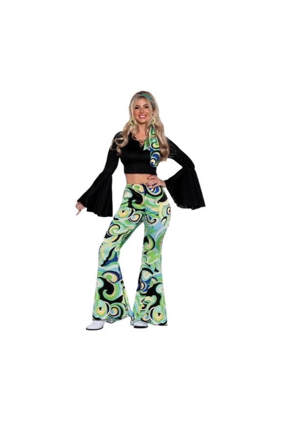 60's Groovy Hot Pants - 3 Pieces - Hippie - Disco - Costume - Adult - Small