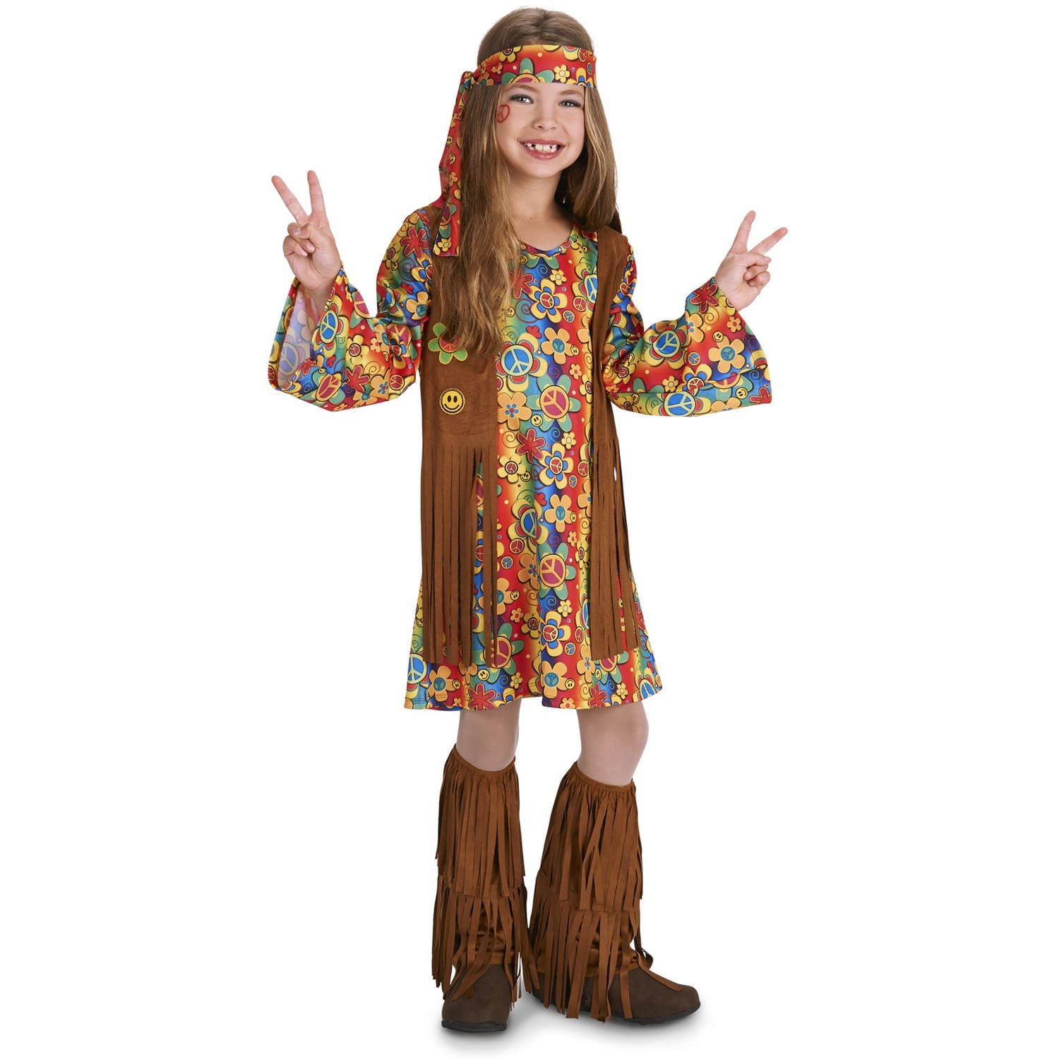 Kids Hippie Girl Costume