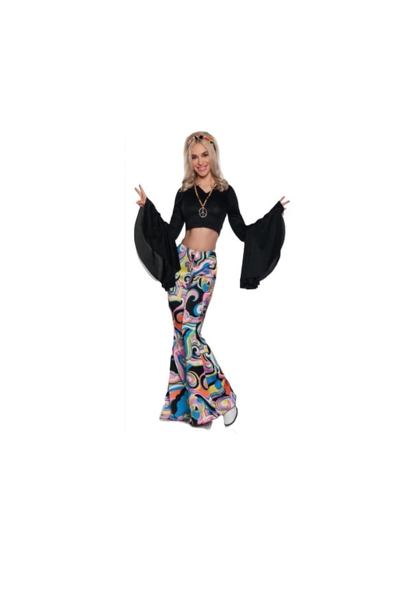 60's Hot Pants - 3 Pieces - Hippie - Disco - Costume - Adult - Small