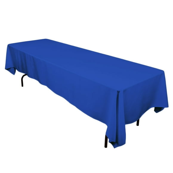 60"x 126" Rectangle Polyester Tablecloth Royal Blue- 1pc. for Home décor, Weddings, Party events, or Restaurants.
