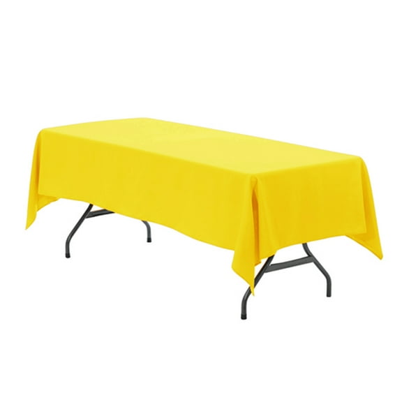 60 x 126 inch Rect. Polyester Tablecloth Canary Yellow
