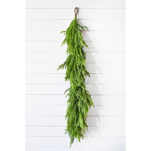 60" x 16" Real Touch Deluxe Norfolk Pine Garland