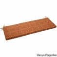 thumbnail image 1 of 60 x 19 in. Patterned Outdoor Spun Polyester Bench Cushion, Vanya Paprika, 1 of 1