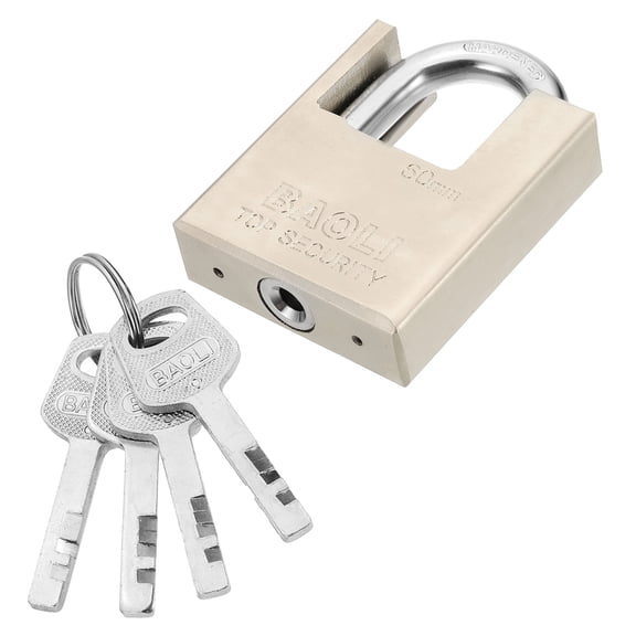 60 x 20 x 82mm Heavy Duty Lock Alloy Steel High Security Padlock with 4 Keys