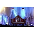 thumbnail image 1 of 60" x 216" WHITE Chiffon Drapes Panels for Event Decor - Backdrop Draping, 1 of 2
