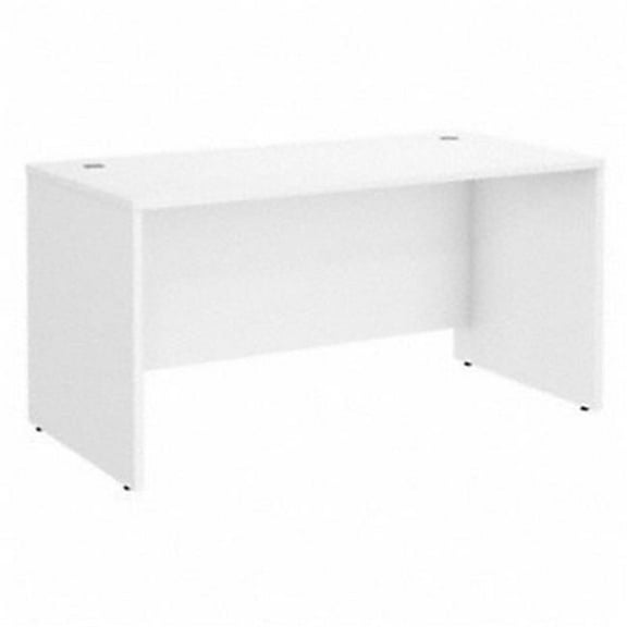60 x 30 in. Studio C Bow Front Desk - White